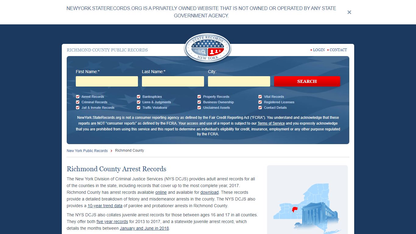 Richmond County Arrest, Court, and Public Records | StateRecords.org